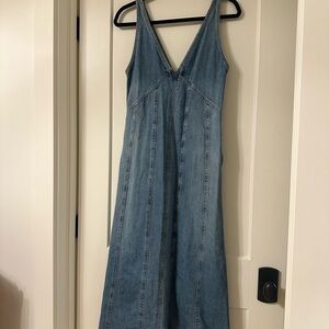 ZARA Denim Maxi Dress